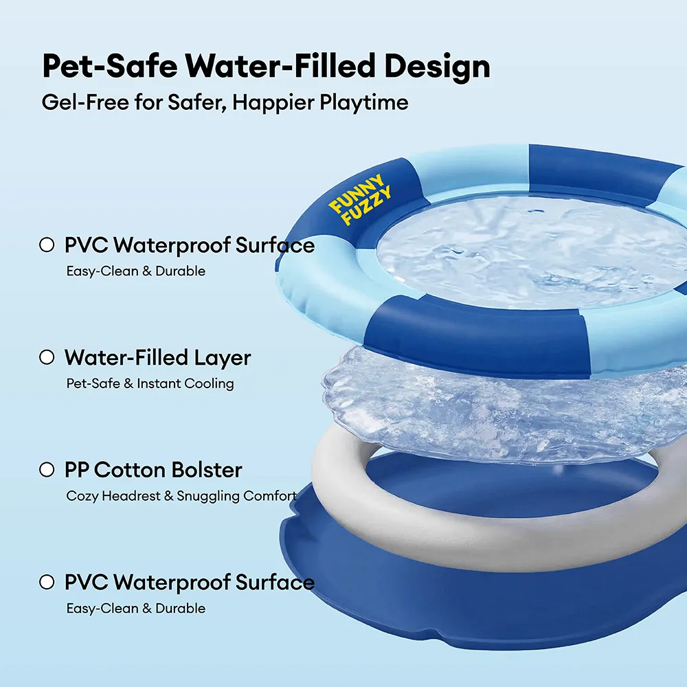 Tapis rafraîchissant pour chien et chat rempli d'eau pour chiens - Chill Nest - Image 3