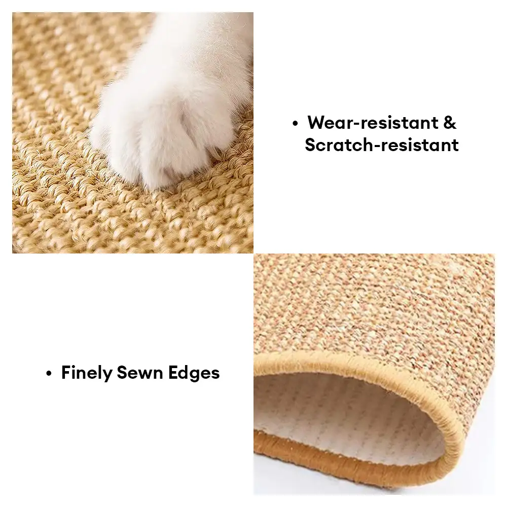 Tapis grattoir pour chat en faux sisal, protection de canapé avec bande Velcro - Image 5