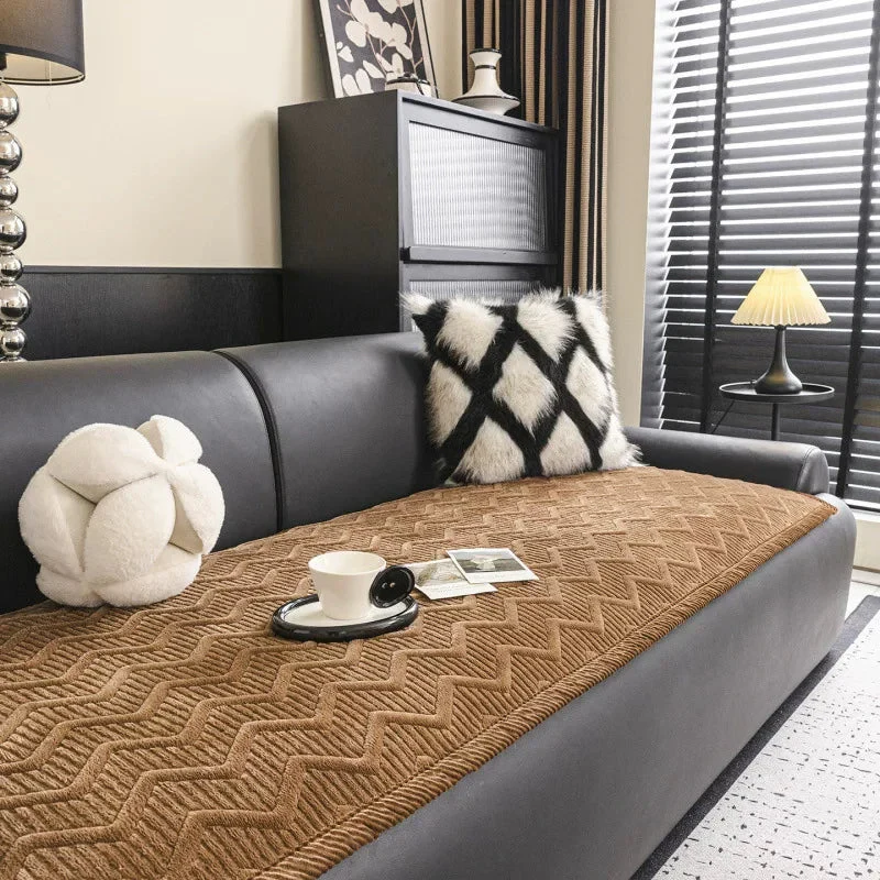 Tapis pour chien Housse de canapé en velours confortable et doux pour la peau, housse de canapé antidérapante - Image 10