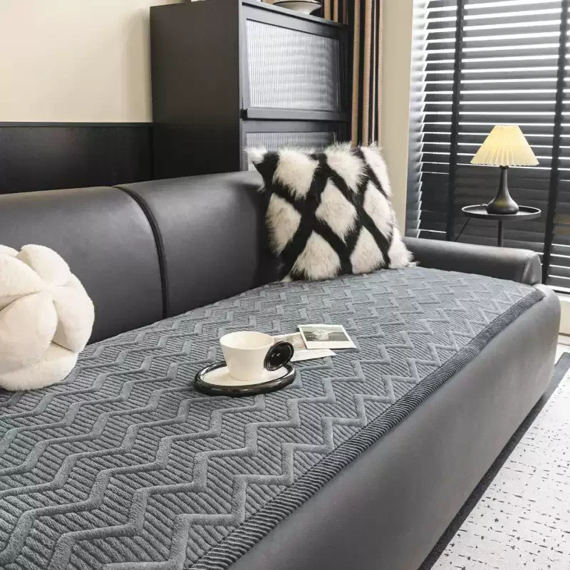 Tapis pour chien Housse de canapé en velours confortable et doux pour la peau, housse de canapé antidérapante - Image 17