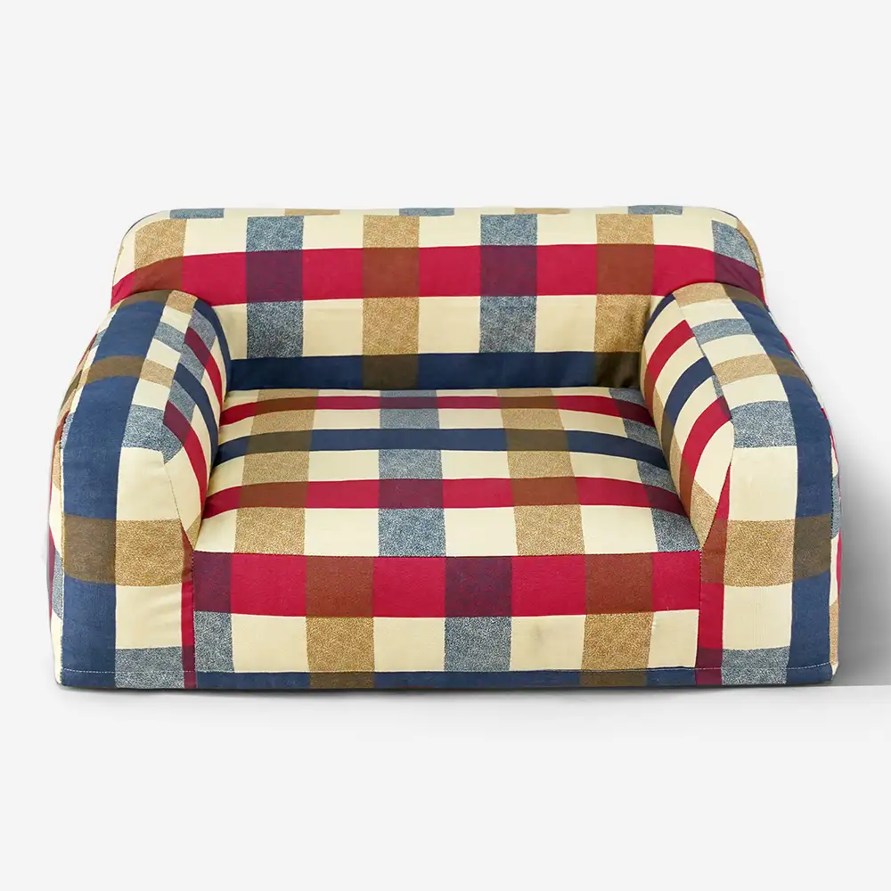 Tissu en toile de coton respirant et résistant aux rayures pour panier pour chien. - Image 9