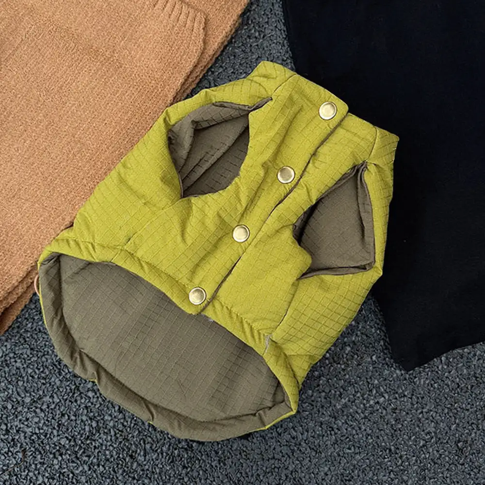 Veste pour chien réversible en padded, épaisse et chaude. - Image 7